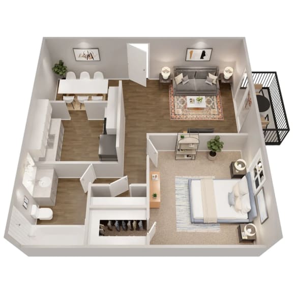 Floor Plans 1 Bedroom Apartments Tyler, TX